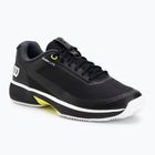 Buty do tenisa męskie Wilson Rush Lite 5 Clay black/white/safety yellow