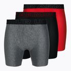 Bokserki męskie Under Armour Perf Tech 6in 3 pary red/grey/black