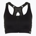Biustonosz treningowy Reebok Lux Front-Zip High Impact black