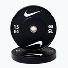 Obciążenie bumperowe Nike Strength Rubber Bumper Plates 15 kg black/white