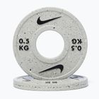 Obciążenie Nike Strength Grind Change Plates 2 x 0,5 kg wolf grey