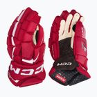 Rękawice hokejowe CCM JetSpeed FT6 Pro SR red/white