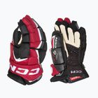 Rękawice hokejowe dziecięce CCM JetSpeed FT6 Pro JR black/red/white