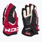 Rękawice hokejowe CCM JetSpeed FT680 SR black/red/white