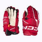 Rękawice hokejowe CCM Tacks XF Pro SR red/white