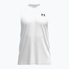 Koszulka treningowa męska Under Armour Left Chest Cut Off Tank white/black