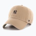 Czapka z daszkiem 47 Brand MLB New York Yankees Base Runner CLEAN UP khaki