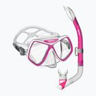 Zestaw do snorkelingu Mares Ridley pink/white/clear