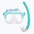 Zestaw do snorkelingu Mares Combo Keewee mint/white/clear