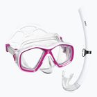 Zestaw do snorkelingu dziecięcy Mares Tapu Jr pink/white/clear