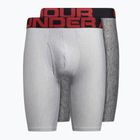 Bokserki męskie Under Armour UA Tech 9 In 2 pary mod gray light heather/jet gray light heather