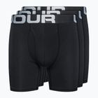 Bokserki męskie Under Armour Charged Cotton 6 In 3 pary black/black/black