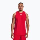 Koszulka koszykarska męska Under Armour Baseline Cotton Tank red/white/white