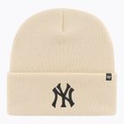 Czapka zimowa 47 Brand MLB New York Yankees Haymaker natural