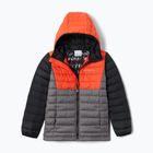 Kurtka dziecięca Columbia Powder Lite Hooded city grey/red quartz/black
