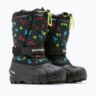 Śniegowce dziecięce Sorel Flurry Print Boys black/black