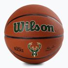 Piłka do koszykówki Wilson NBA Team Alliance Milwaukee Bucks brown rozmiar 7