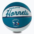 Piłka do koszykówki dziecięca Wilson NBA Team Retro Mini Charlotte Hornets aqua rozmiar 3