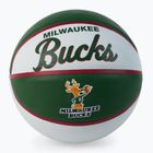 Piłka do koszykówki dziecięca Wilson NBA Team Retro Mini Milwaukee Bucks green rozmiar 3