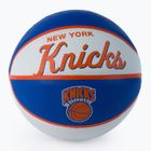 Piłka do koszykówki dziecięca Wilson NBA Team Retro Mini New York Knicks blue rozmiar 3