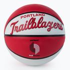 Piłka do koszykówki dziecięca Wilson NBA Team Retro Mini Portland Trail Blazers red rozmiar 3