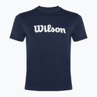 Koszulka tenisowa męska Wilson Team Graphic classic navy script