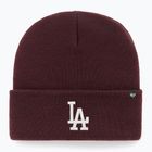 Czapka zimowa 47 Brand MLB Los Angeles Dodgers Haymaker dark maroon