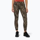 Legginsy treningowe damskie Sweaty Betty Power Piping Workout 7/8 brown ink leopard print