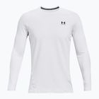 Longsleeve treningowy męski Under Armour CG Armour Fitted Crew white/black