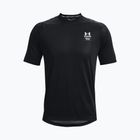 Koszulka treningowa męska Under Armour UA Armourprint black/halo gray
