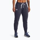 Spodnie damskie Under Armour Rival Fleece Joggers tempered steel/white