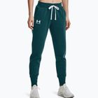 Spodnie damskie Under Armour Rival Fleece Joggers tourmaline teal/white