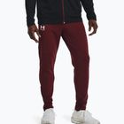 Spodnie treningowe męskie Under Armour UA Pique Track chestnut red/white