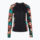 Longsleeve do pływania damski Hurley Fiji Fantasy Zip Front Rashguard black