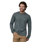 Longsleeve męski Patagonia P-6 Logo Responsibili nouveau green