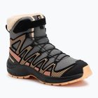 Buty trekkingowe dziecięce Salomon XA Pro V8 Winter CSWP pewter/black/peach fuzz