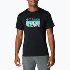 Koszulka trekkingowa męska Columbia Zero Rules Grph black/fractal peaks graphic