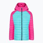 Kurtka dziecięca Columbia Powder Lite Hooded geyser/pink ice