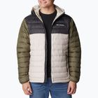 Kurtka męska Columbia Powder Lite Hooded dark stone/shark/stone green
