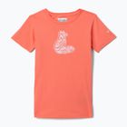 Koszulka trekkingowa dziecięca Columbia Mission Lake Graphic hot coral/foxy swirl
