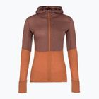 Bluza trekkingowa damska icebreaker Merino 200 Realfleece Descender Zip Hoodie dusty clay
