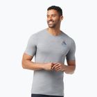 Koszulka trekkingowa męska Smartwool Wilderness Summit Graphic Tee Slim Fit light  grey heather