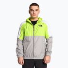 Kurtka przeciwwiatrowa męska The North Face Mountain Athletics Wind Full Zip meld grey/led yellow