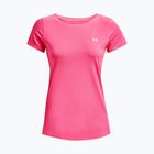 Koszulka treningowa damska Under Armour Heat Gear Armour pink punk/metallic silver