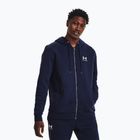 Bluza męska Under Armour Essential Fleece FZ Hood midnight navy/white