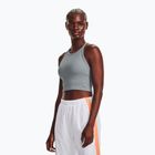 Top treningowy damski Under Armour Rush Seamless Tank harbor blue/downpour gray/iridescent