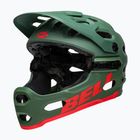 Kask rowerowy Bell Full Face Super 3R MIPS matte dark green/infrared