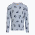 Bluza termoaktywna dziecięca Icebreaker Merino 200 Oasis Crewe Bear Tour Zinc Blue/Aop