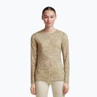 Longsleeve damski icebreaker Merino 200 Oasis Crewe Moss Bloom cumin/undyed/aop