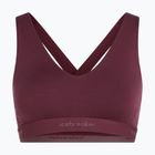 Biustonosz termoaktywny icebreaker Merino 125 Cool-Lite Sprite Racerback dark berry